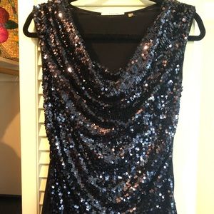 Tahari Sequined Top